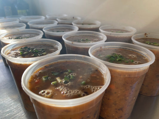 BLACK BEAN & ROASTED TOMATILLO SOUP