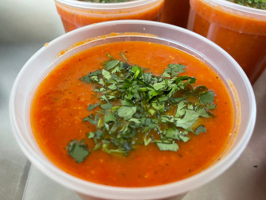 Zucchini & Tomato Soup (Vegetarian) (GF)