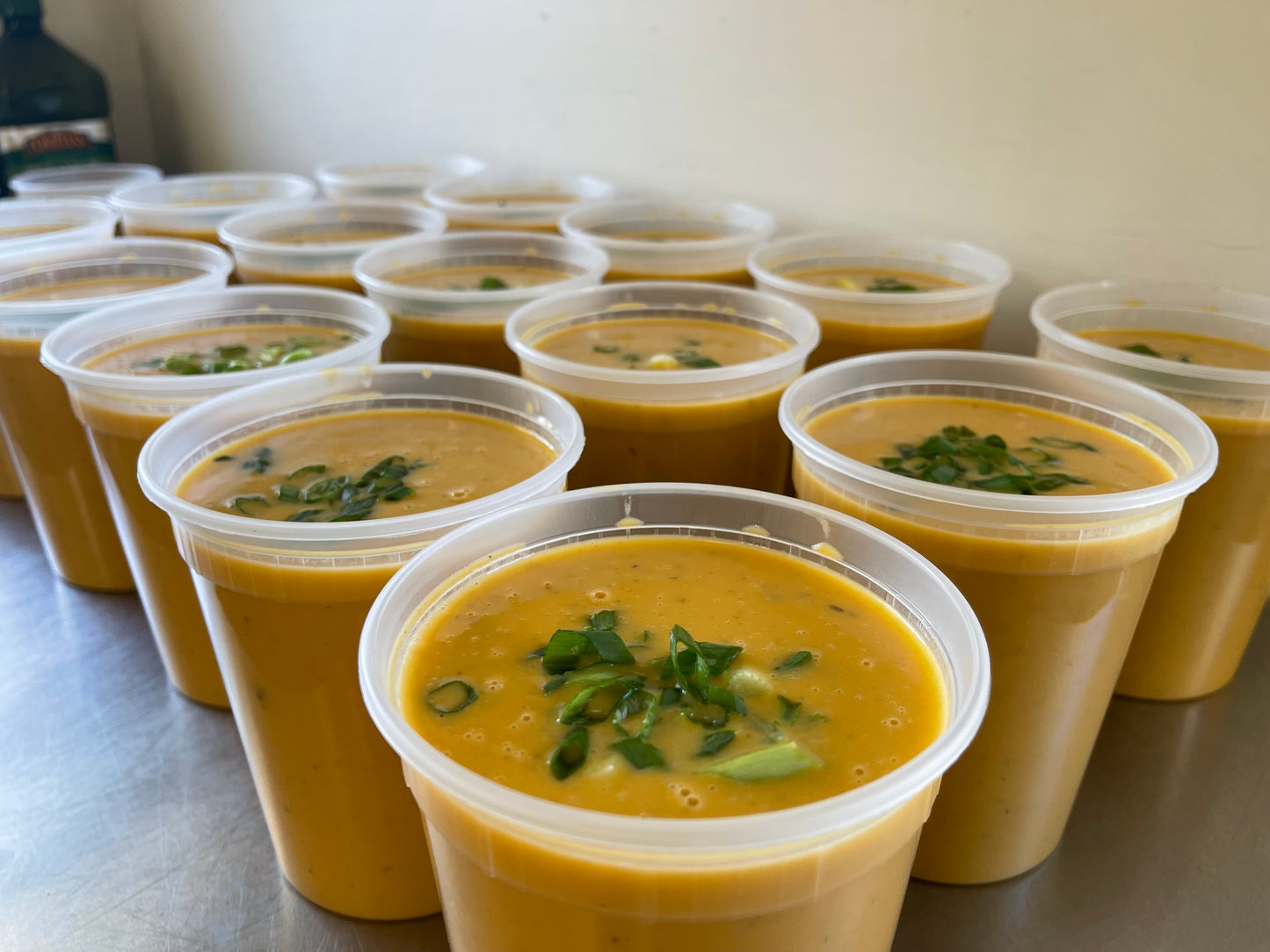 BUTTERNUT SQUASH & RED LENTILS SOUP (V) (GF)